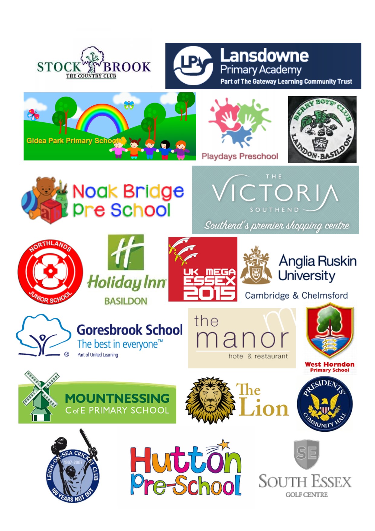 previous bouncy castle and soft play clients